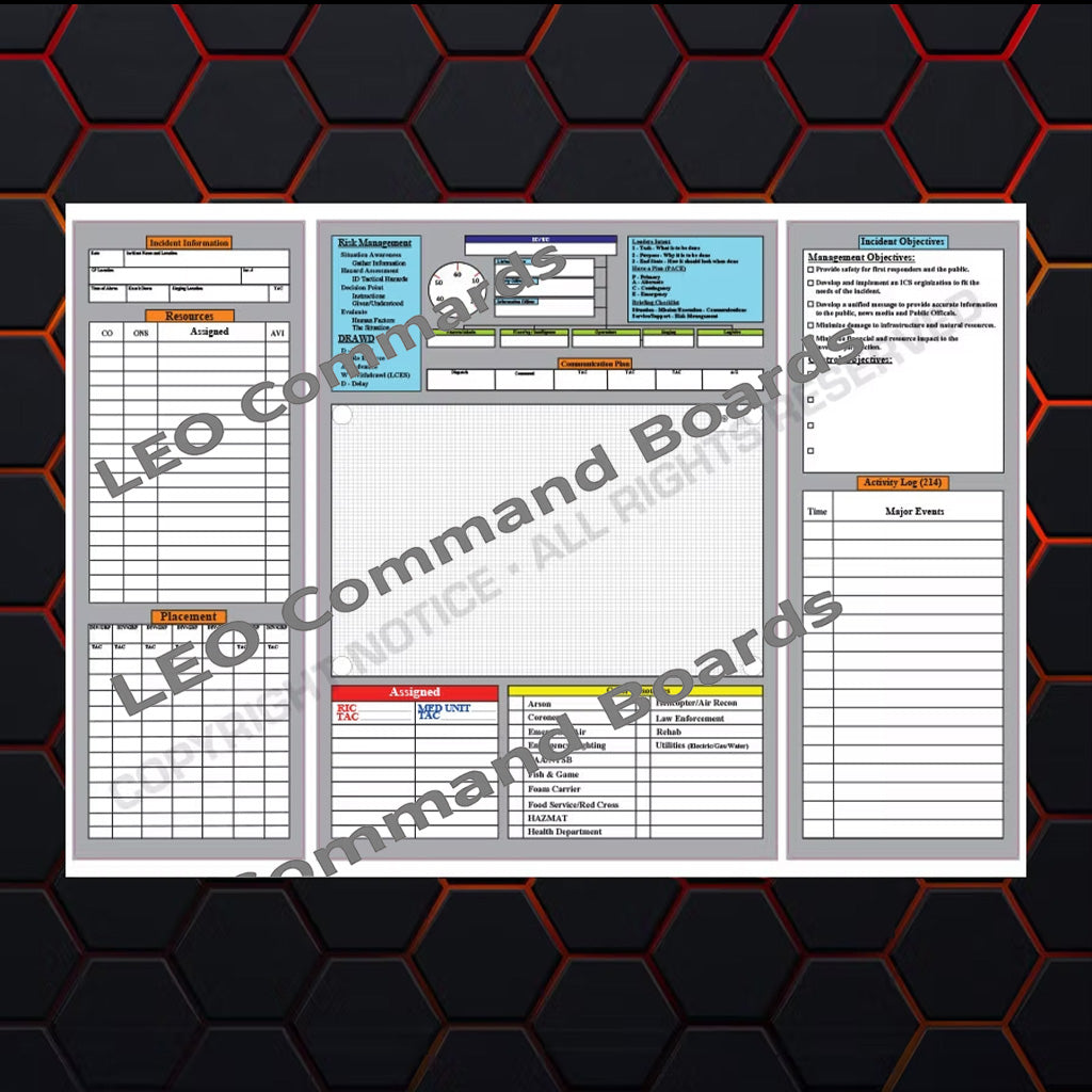 Fire Trifold Board