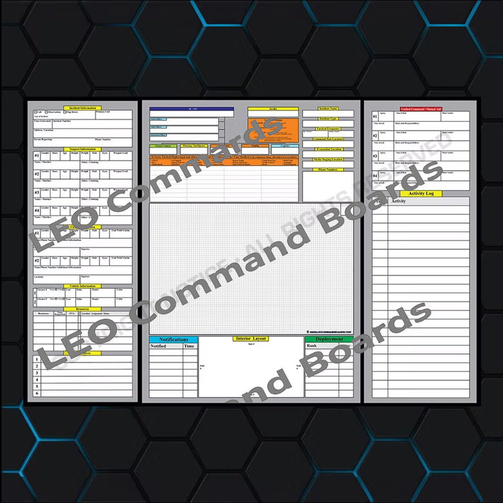 Watch Commander Trifold Board – L.E.O Command Boards