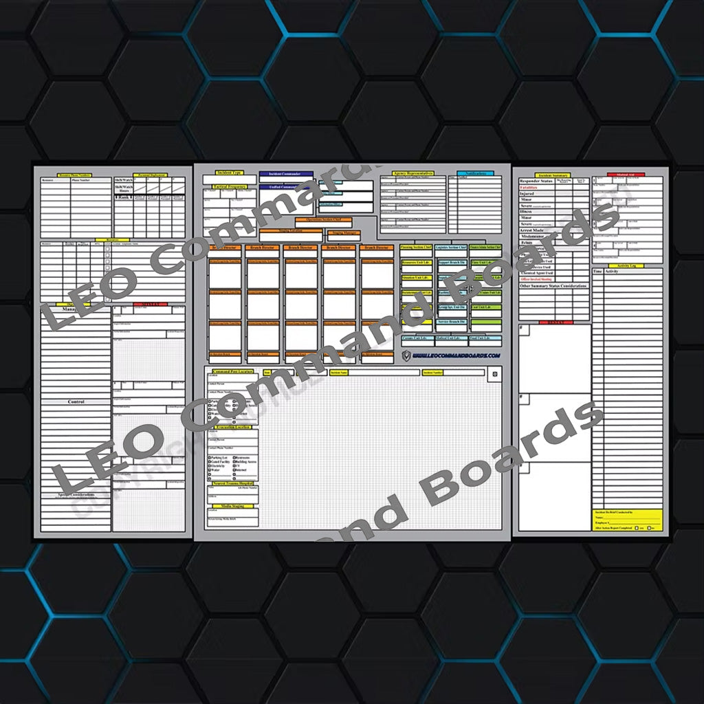 Command Center Trifold Board